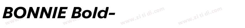 BONNIE Bold字体转换 BONNIE Bold字体转换